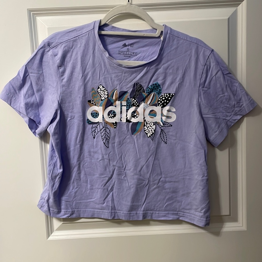 Adidas Lavender crop top